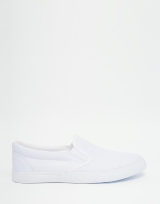 black and white slip on sneakers