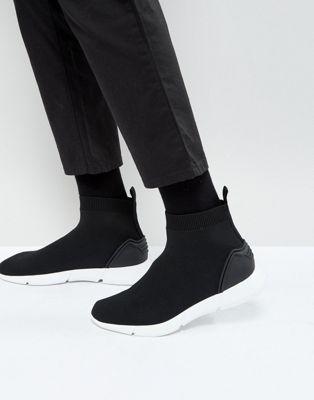 asos black slip on shoes