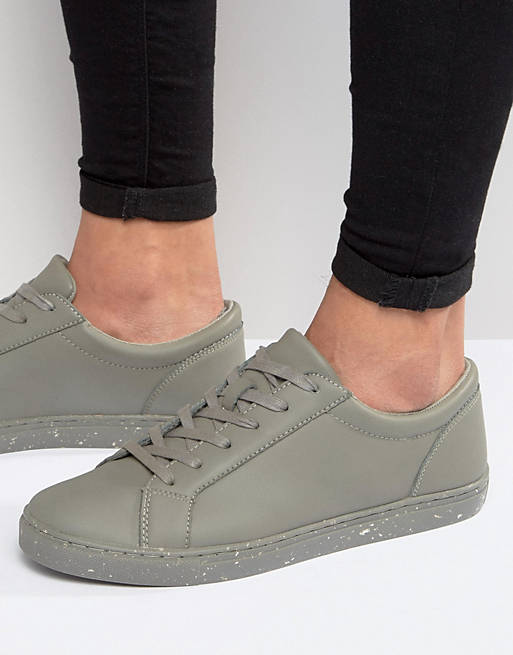 ASOS Sneakers in Gray With Speckle Print Sole