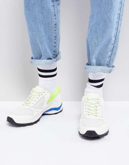 neon chunky sneakers