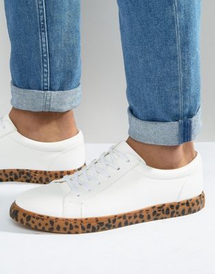 leopard print sole shoes