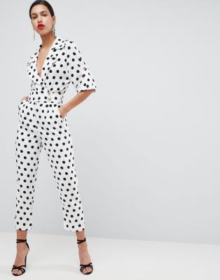 asos polka dot jumpsuit