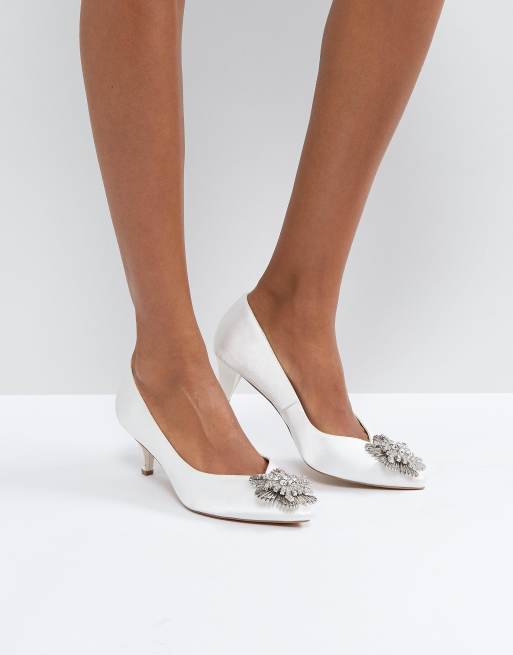 Racionalización otro Meyella ASOS SOYA Bridal Embellished Kitten Heels | ASOS