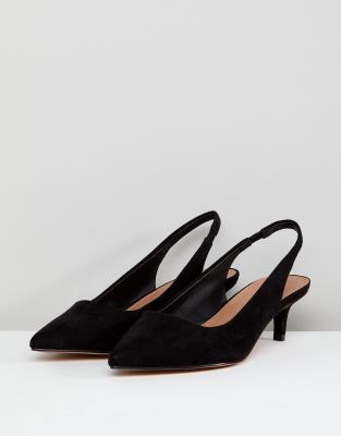 wide fit kitten heel slingbacks