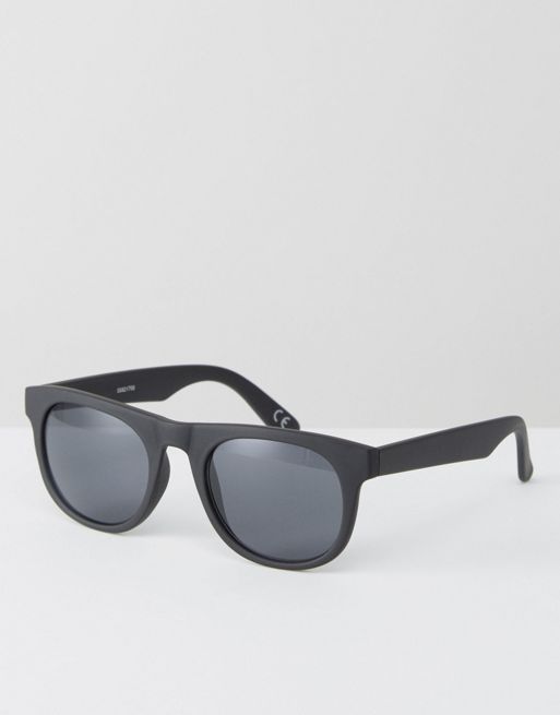 Asos Square Sunglasses In Matte Black Asos 