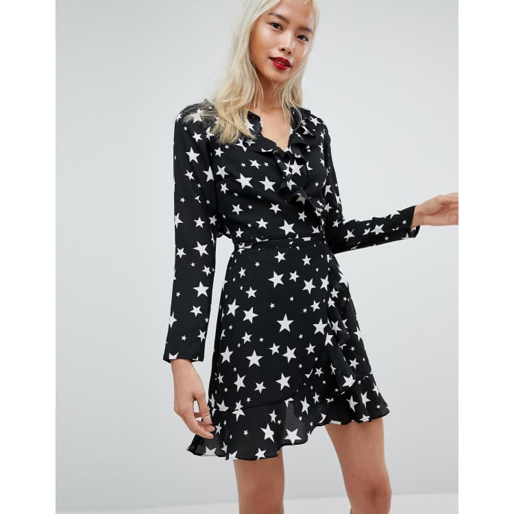 Topshop star wrap dress sales