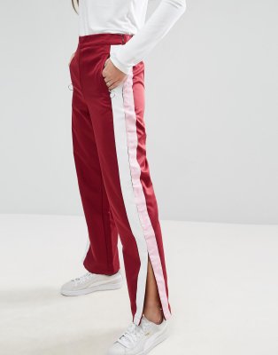 straight fit track pants