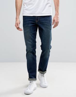dark wash slim jeans