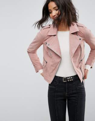 suedette jacket womens