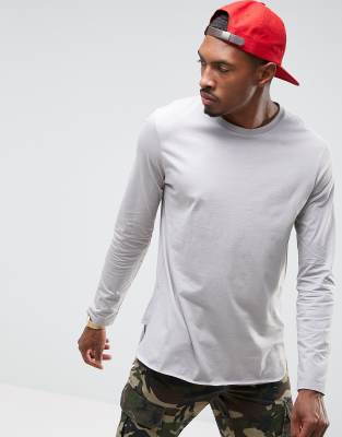 ASOS Super Longline Long Sleeve T-Shirt With Side Split