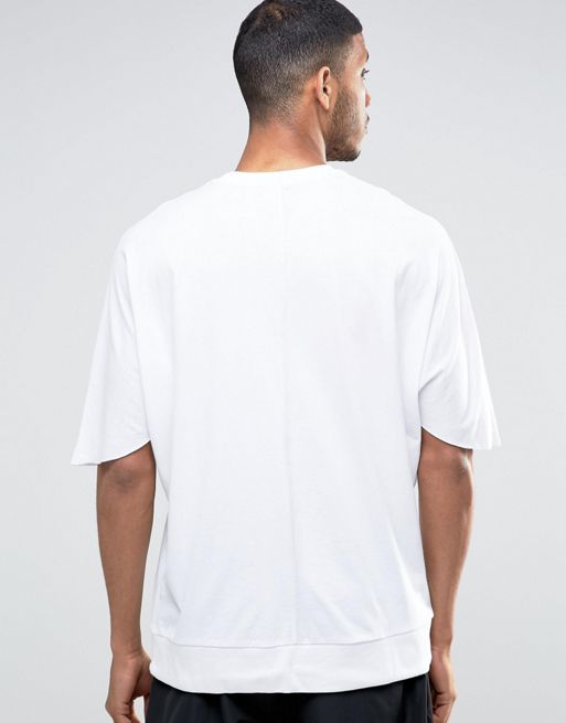 Oversized Textured Shirt with Adjustable Drawcord Hem