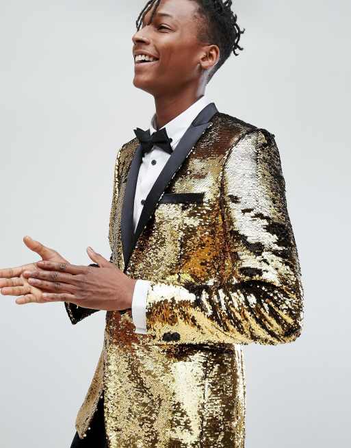 Asos on sale gold jacket