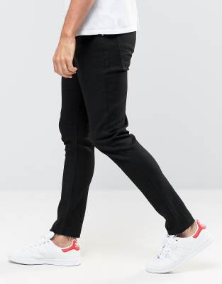 mens raw hem skinny jeans