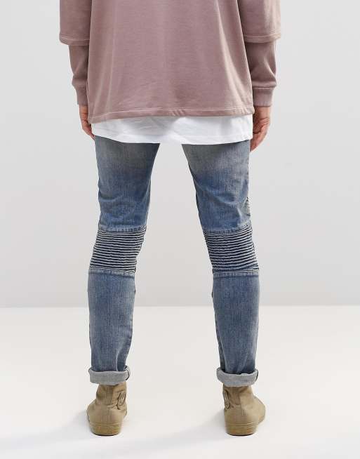 Asos store biker jeans