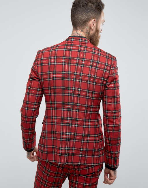 Asos tartan jacket shop