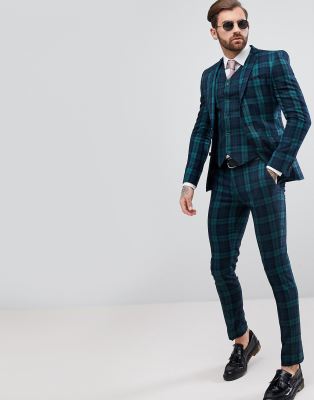 asos tartan suit