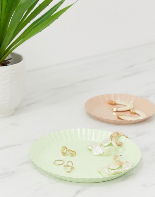 ASOS SUPPLY 2 pack fluted trinket dishes