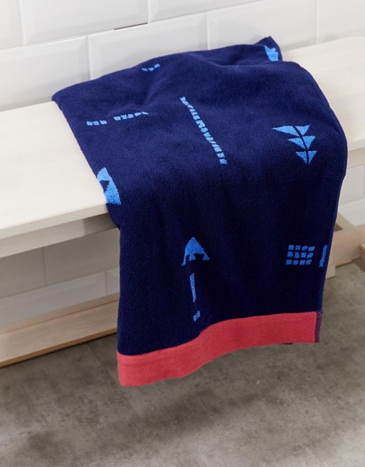 ASOS SUPPLY abstract triangle bath towel