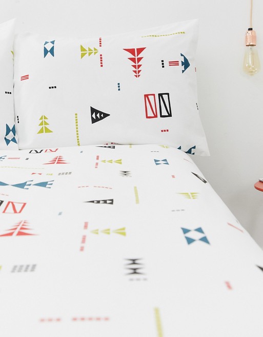 ASOS SUPPLY abstract triangle duvet set GE
