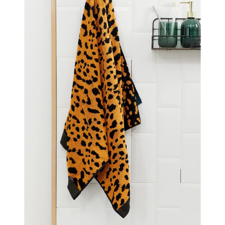 Animal print bath sheet hot sale