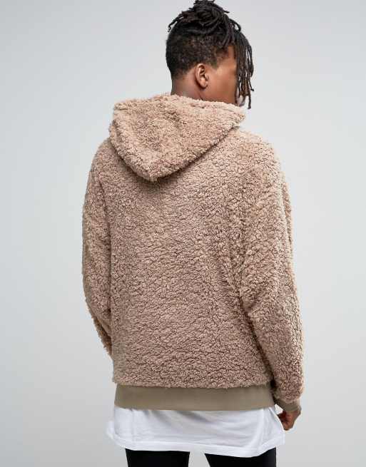 Pull imitation peau de best sale mouton homme