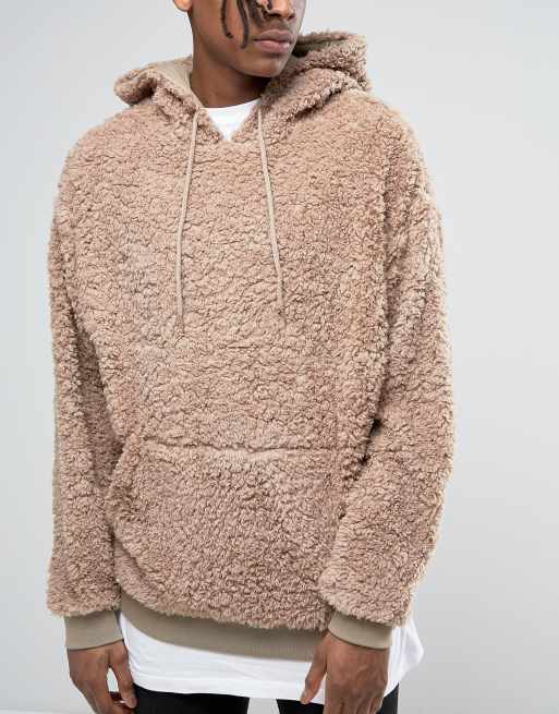 Hoodie peau 2025 de mouton homme