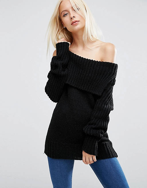 ASOS Sweater with Off Shoulder Detail