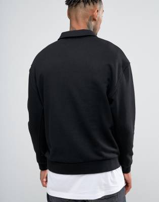 half zip sweatshirt asos