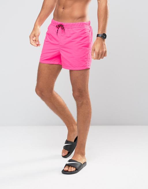 Neon pink sales board shorts