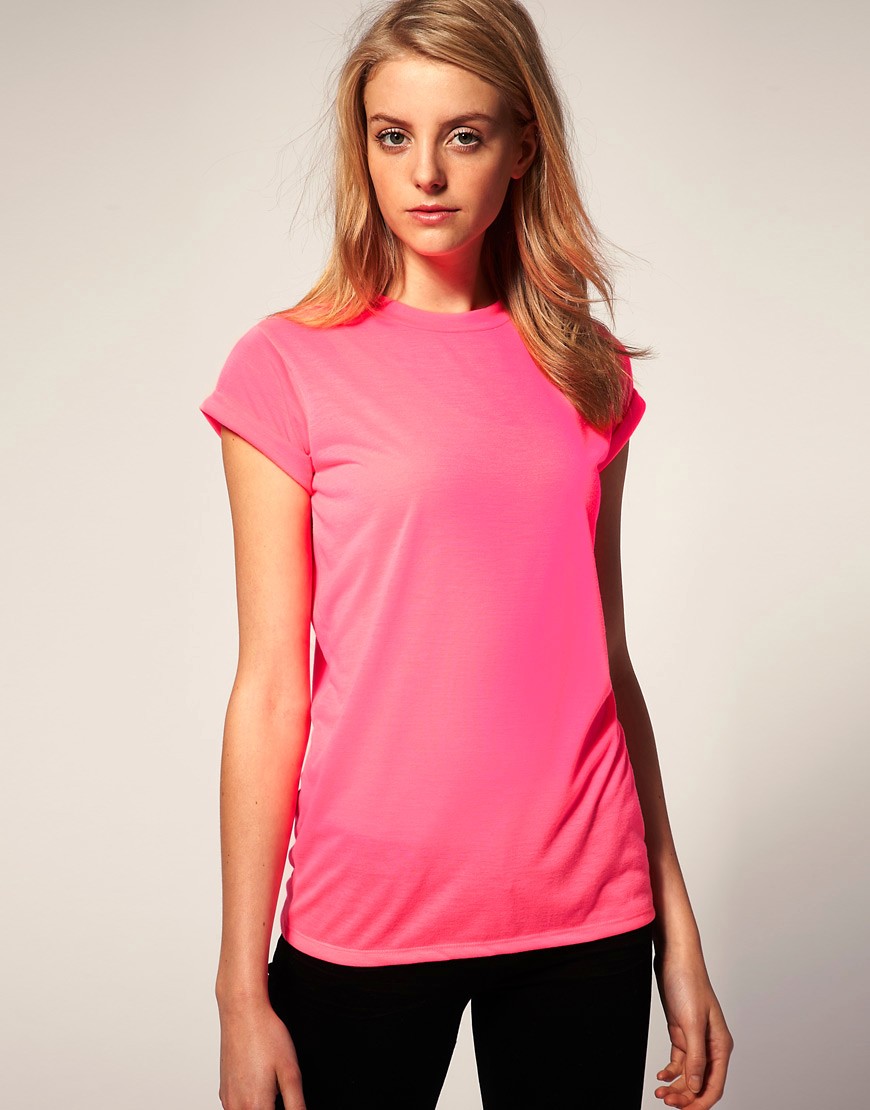 ASOS - T-shirt fluo-Rosa