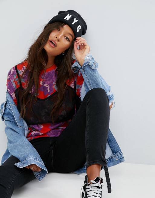 ASOS – T-shirt med meshtopp, 4 av 4