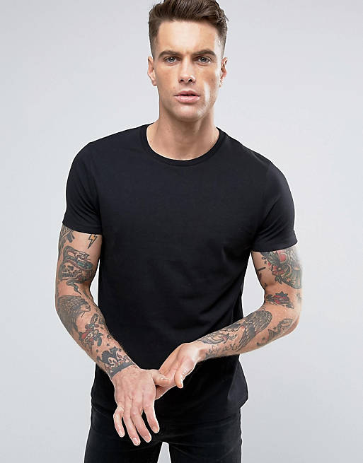 ASOS T-Shirt With Crew Neck In Black