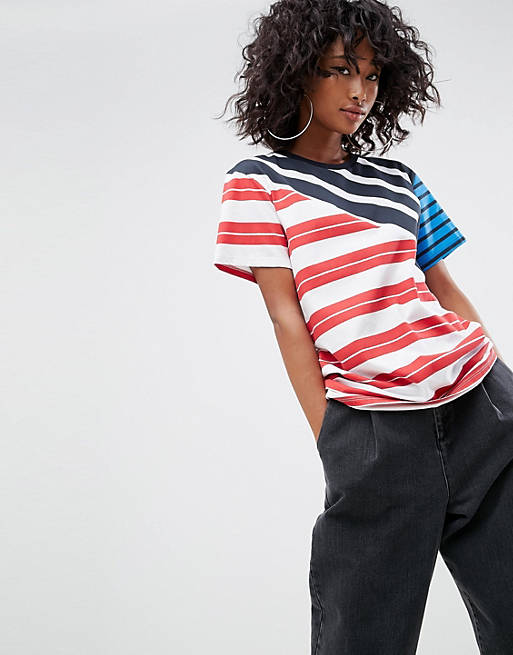 ASOS T-Shirt with Mix and Match School Stripes
