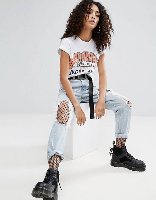 ASOS T-Shirt with Mix and Match Spliced Print