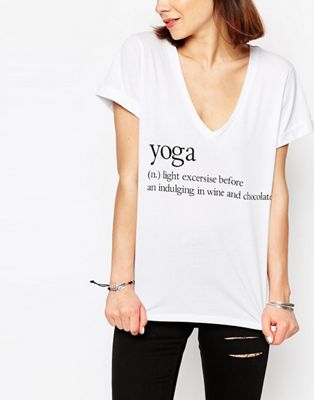 yoga slogan jumper