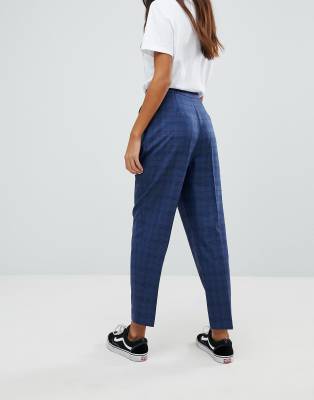 blue tapered pants