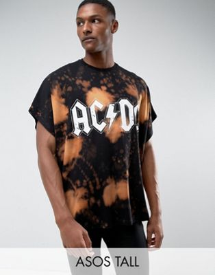 Logo Bleach Splatter T-Shirt AC/DC 