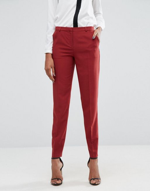 Shoptagr | Asos Tall Ankle Grazer Cigarette Pants In Crepe by Asos Tall