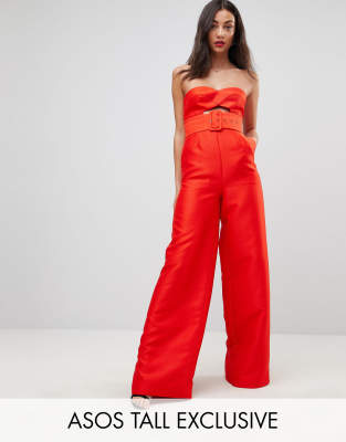 tall red jumpsuit