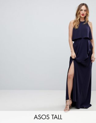 thigh split maxi dress