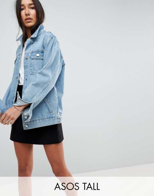 Asos girlfriend denim on sale jacket