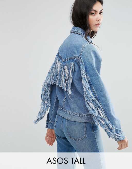 Asos tall cheap denim jacket