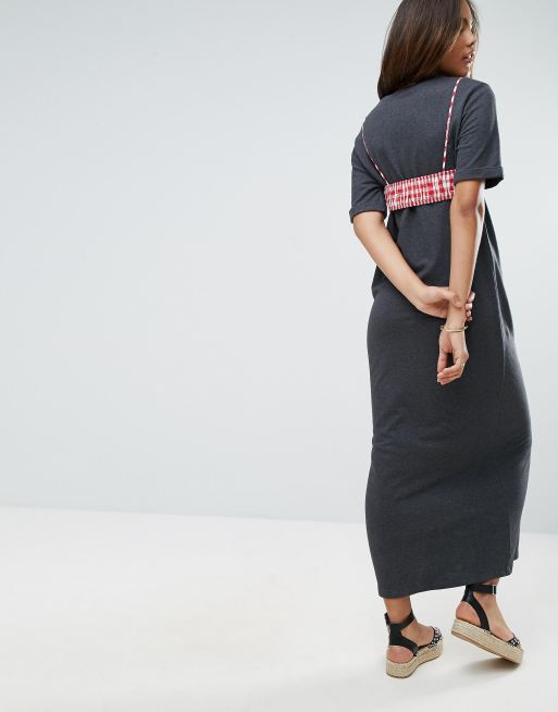 angie twist front maxi dress Angie Cut Out Fuchsia Maxi Dress