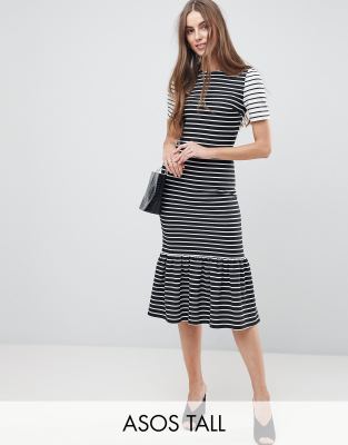 asos tall midi dress
