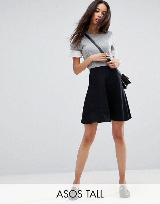 ASOS TALL mini skater skirt with pockets | ASOS