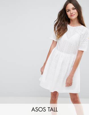 white smock dress asos