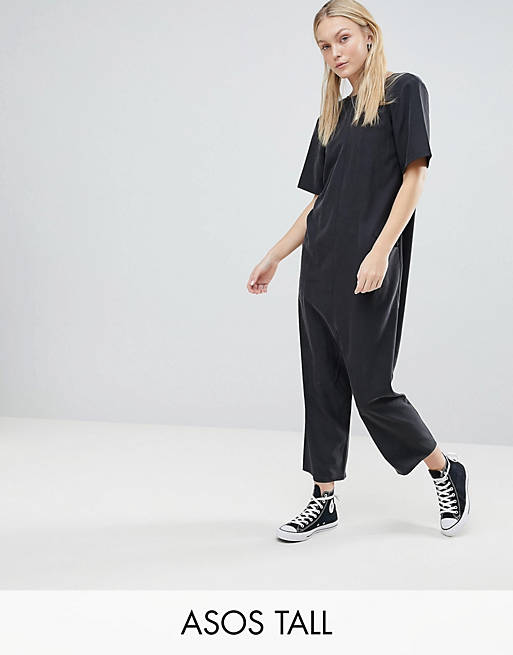 ASOS TALL Minimal Jumpsuit with Dropped Crotch