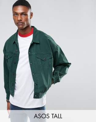 asos green denim jacket