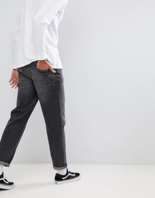 black white washed jeans