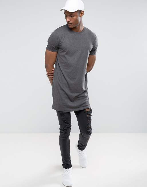 Asos super longline t shirt sales